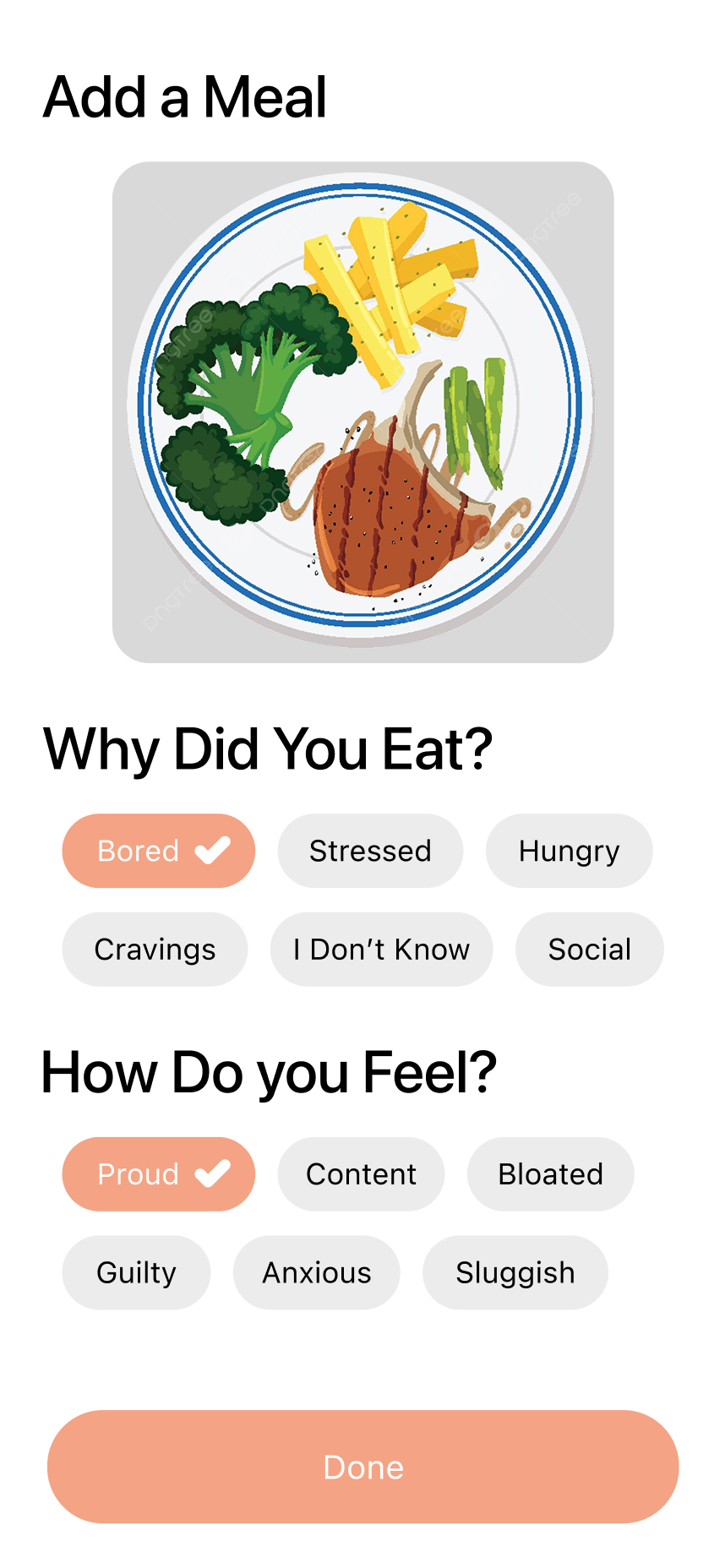 Add Meal - Overview
