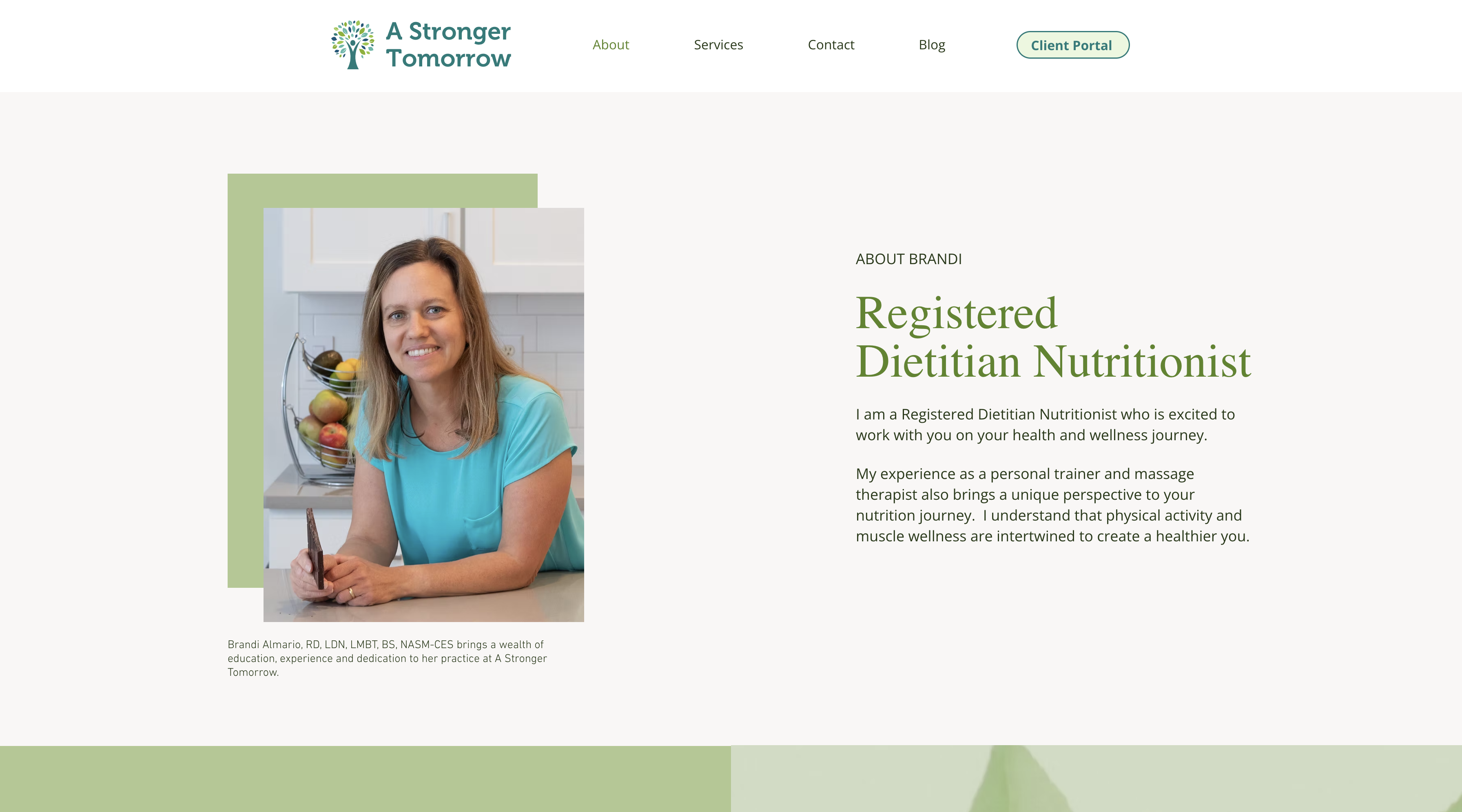 A Stronger Tomorrow website screenshot 11