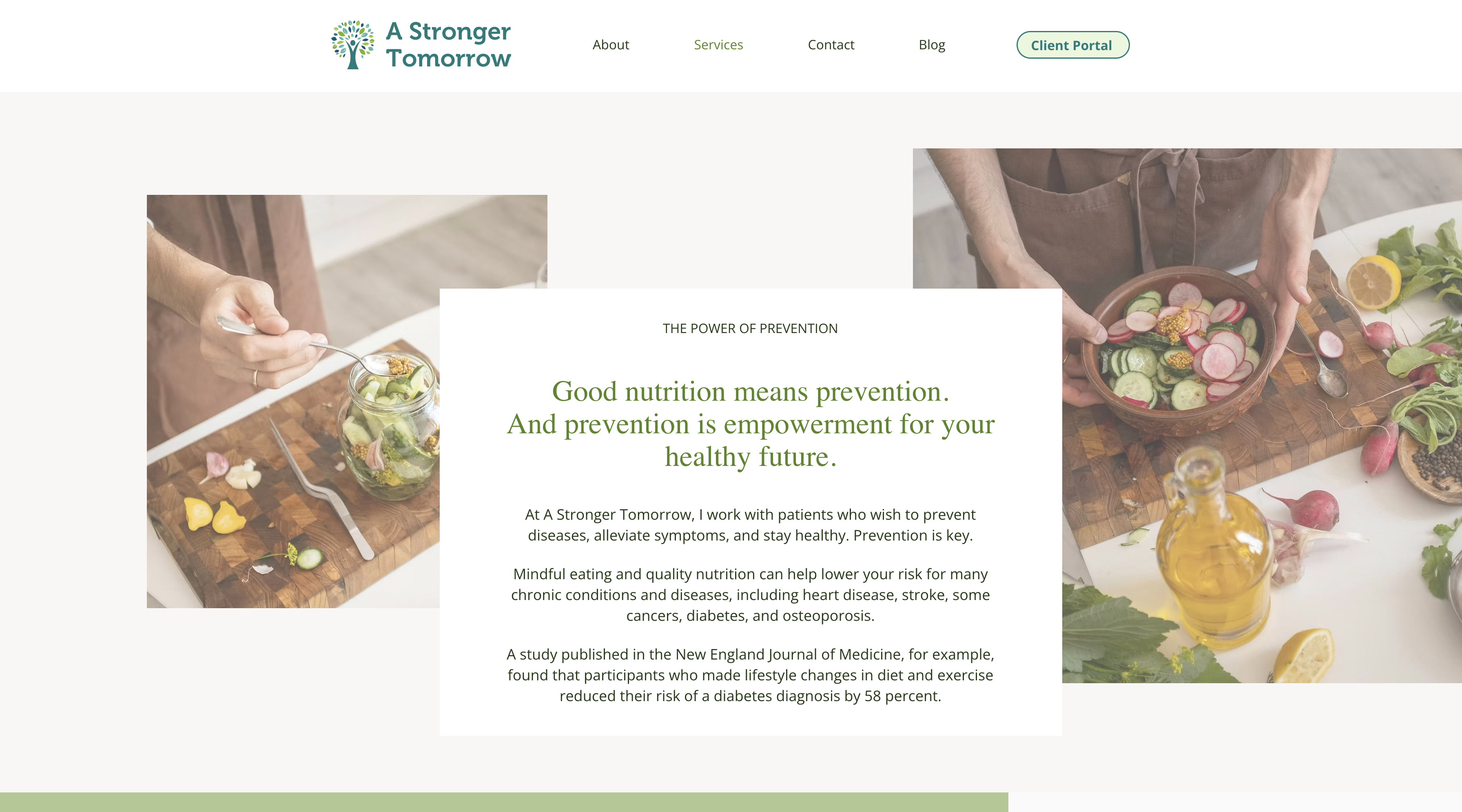 A Stronger Tomorrow website screenshot 12