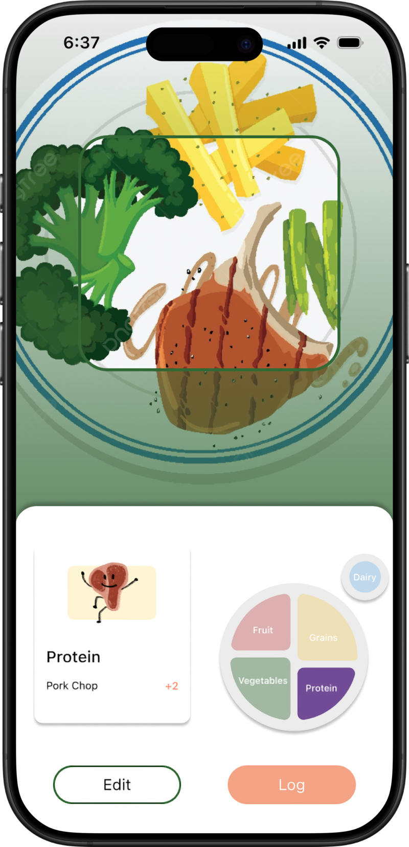 Final Add a Meal Screen 5