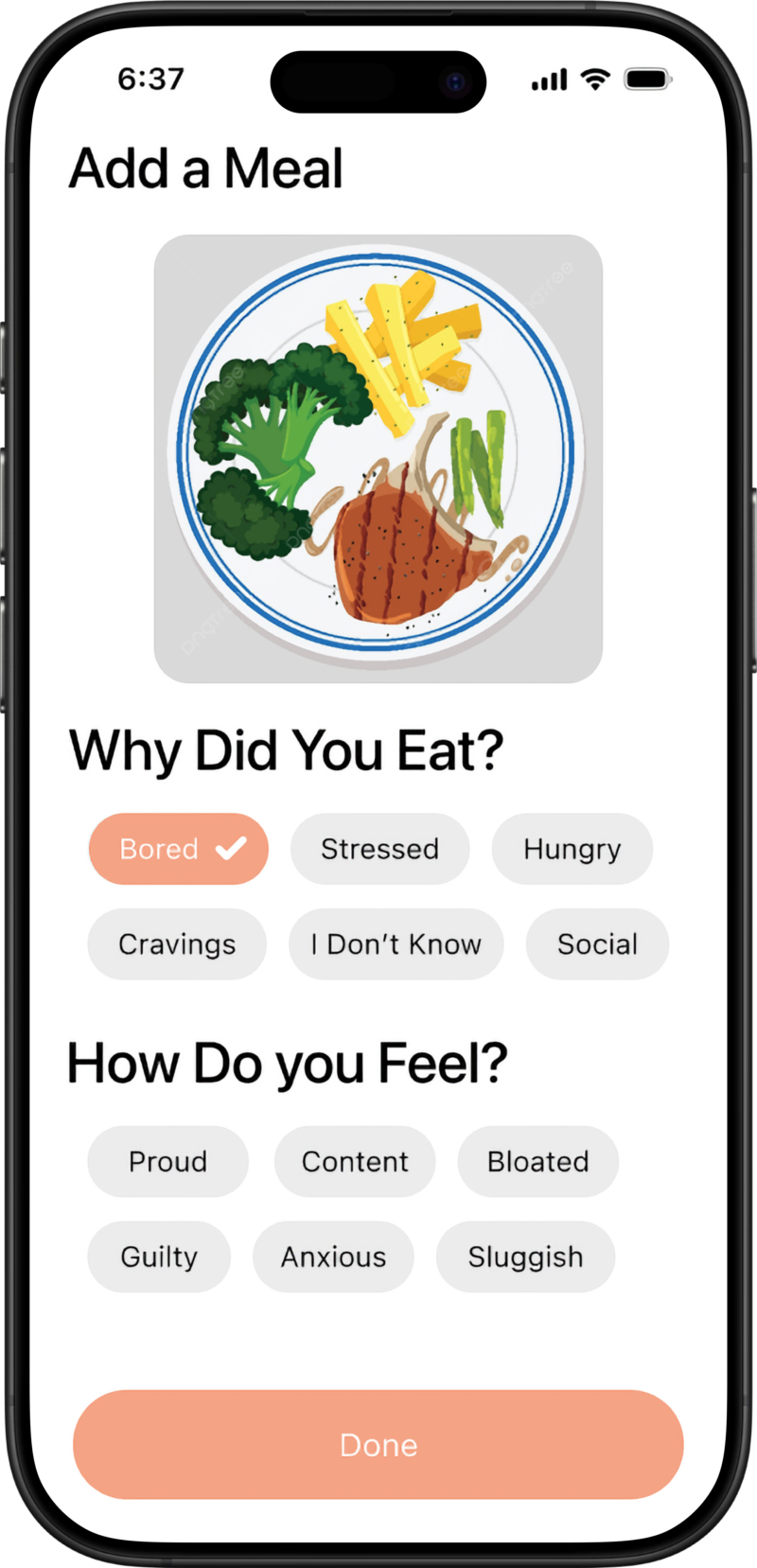 Final Add a Meal Screen 7