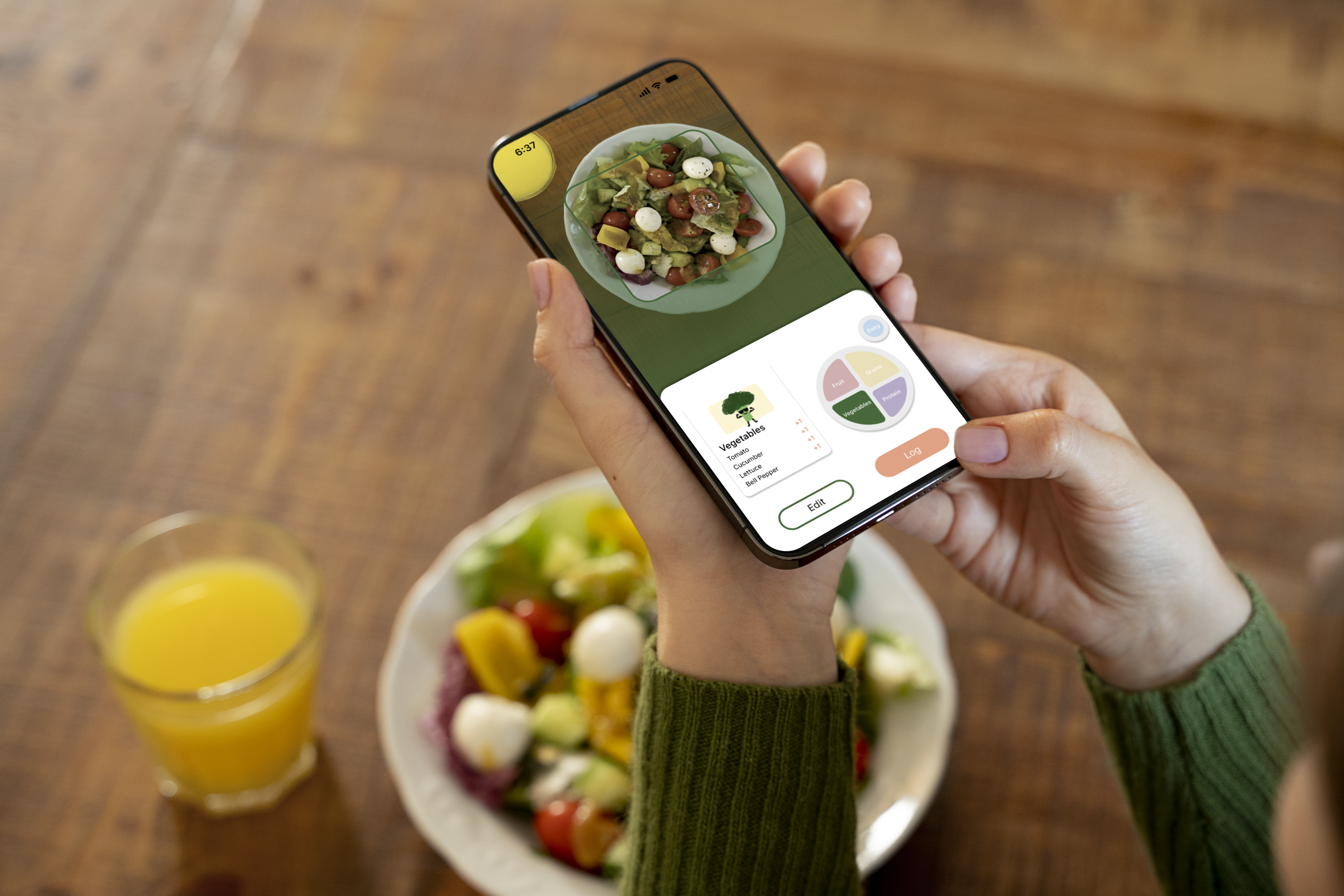 Health Summary App in Use