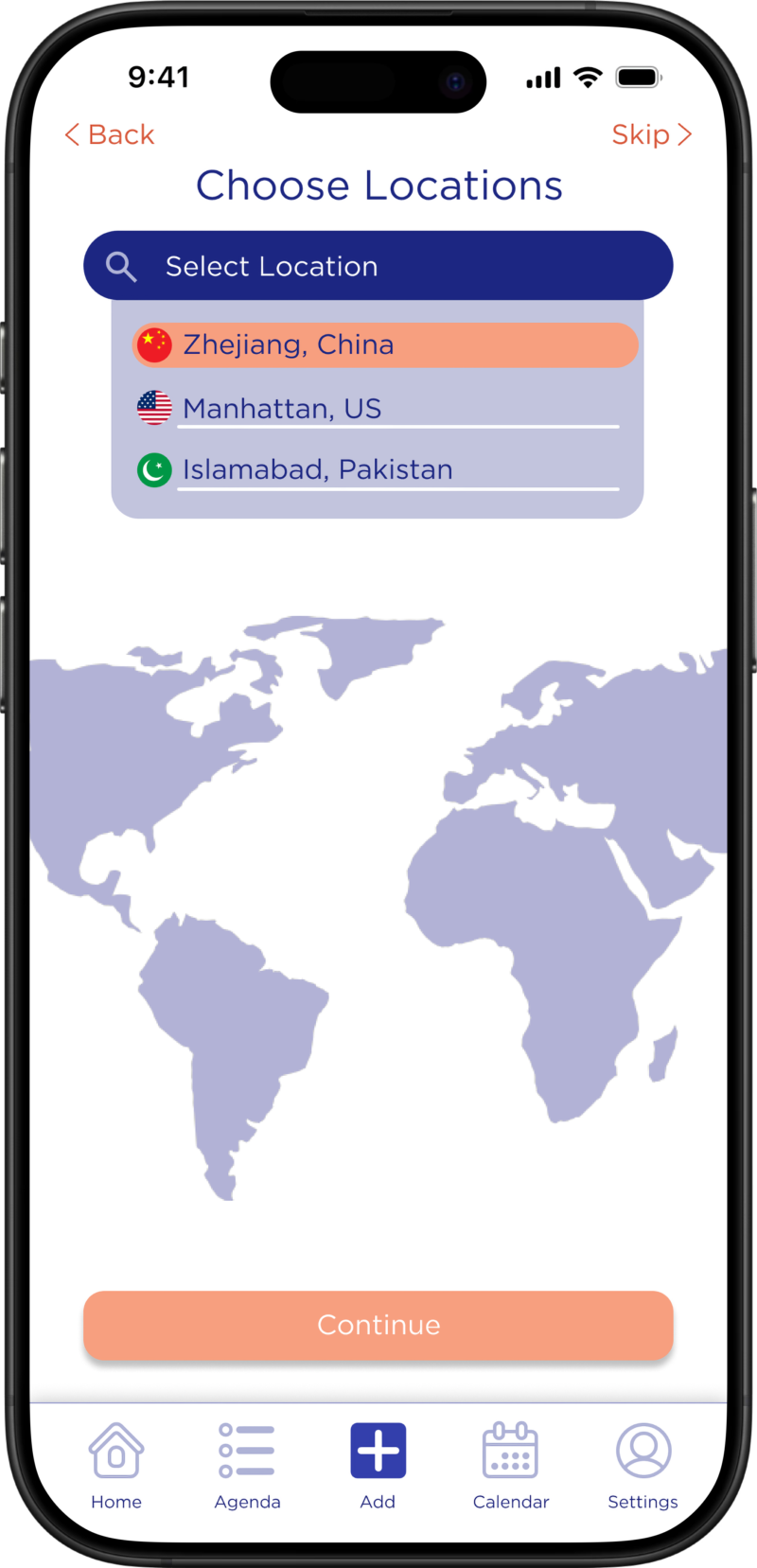 Start A New Trip - Add Locations Step 3