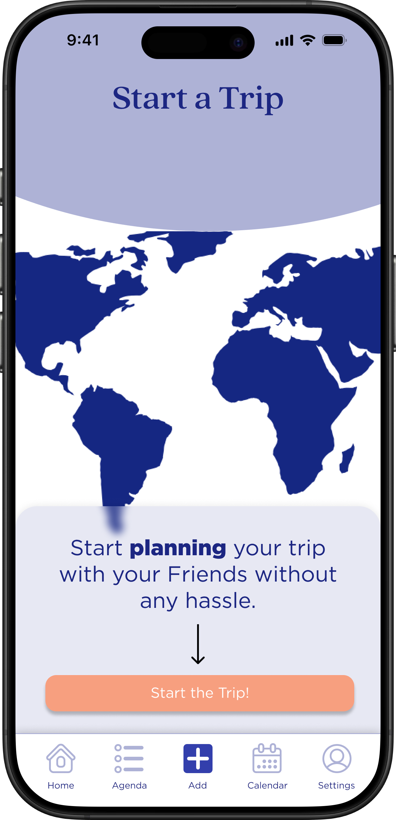 Start A New Trip - Add Locations Step 1