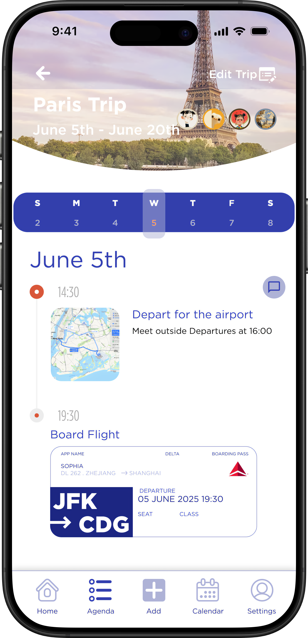 View and Edit Itinerary - Established Itinerary Step 2